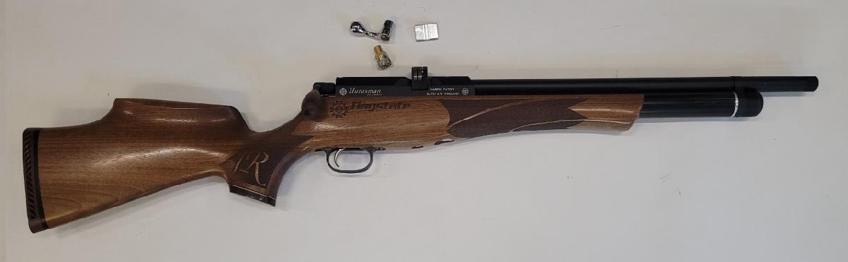 Huntsman Regal XL /  5,5mm  10 -Schots /  54 Joule /  OCCASSION / Grendel Deluxe Wood-2611-a
